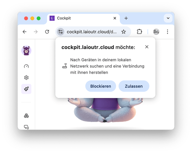 Chrome Permission Dialog